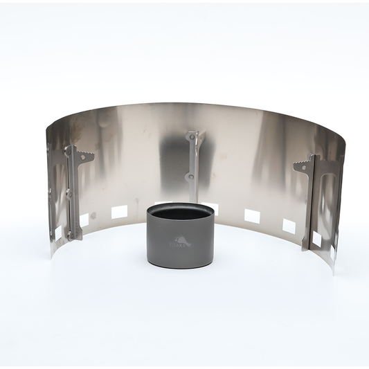 Toaks Windscreen Stand, Alcohol stove and Pot-750 Combo