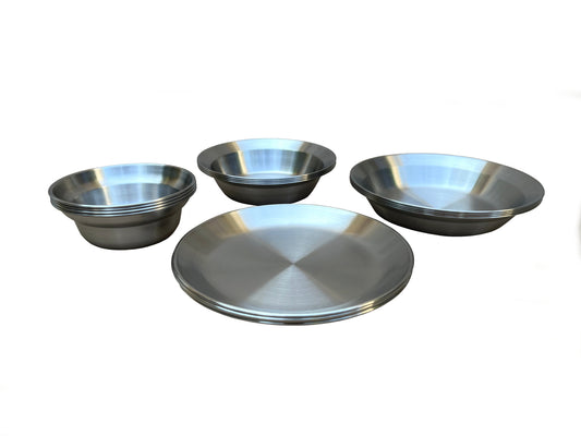 TOAKS Stainless Steel 16 pc Tabelware Set